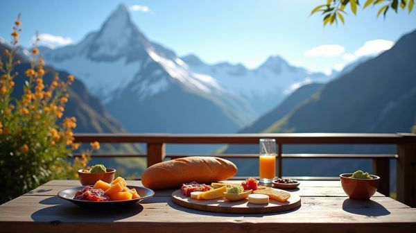 Dégustez la cuisine savoyarde sur une terrasse panoramique à Courchevel